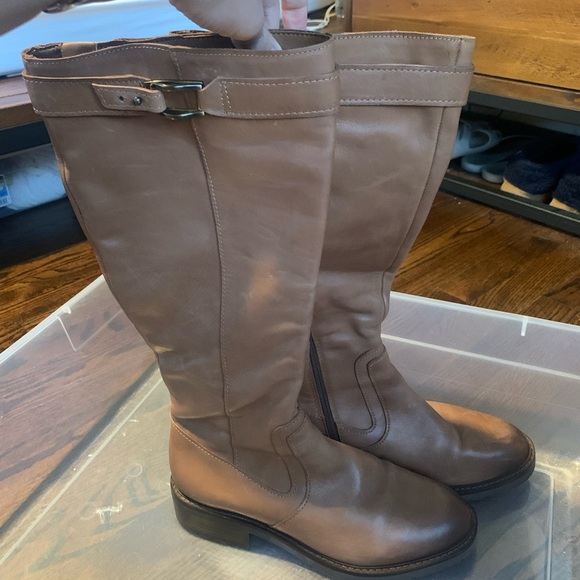 Naturalizer 27 Edit Cayce Leather Chestnut Boots sz 8.5 M - Picture 7 of 10